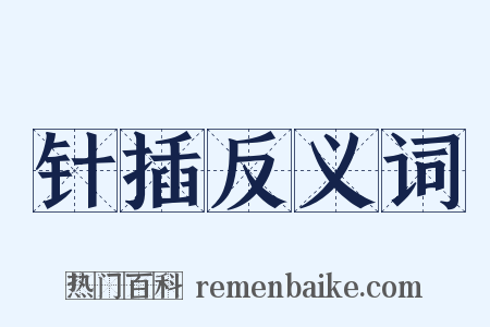 针插反义词是什么意思的图片